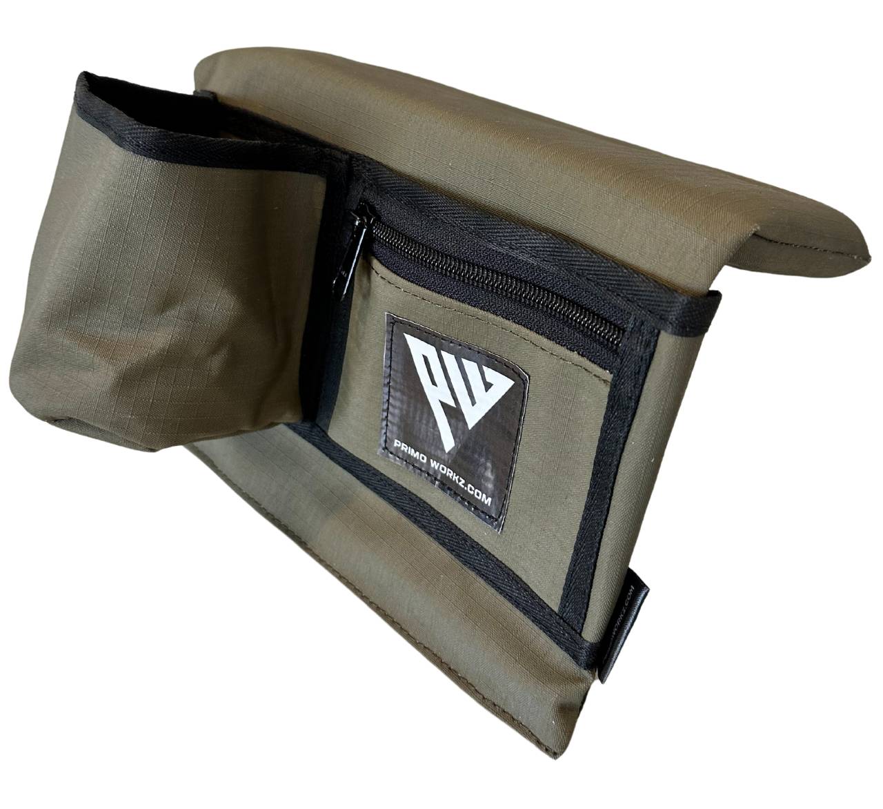 Armrest - With Cupholder - Olive Ripstop - Passenger Side – Primo Workz