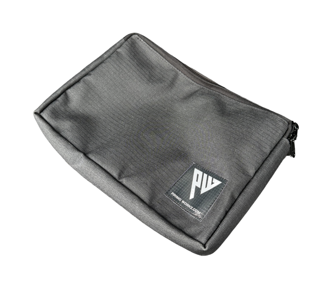 Storage Pouch with Velcro - Black Ripstop